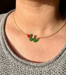 GREEN MOM NECKLACE