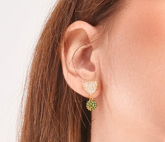 COLORFUL HEART EARRINGS