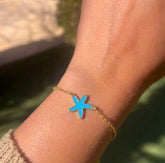 Blue star bracelet