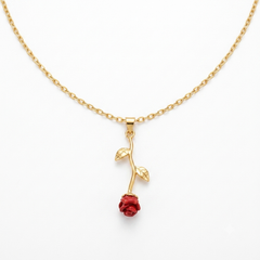 Red Flower Necklace