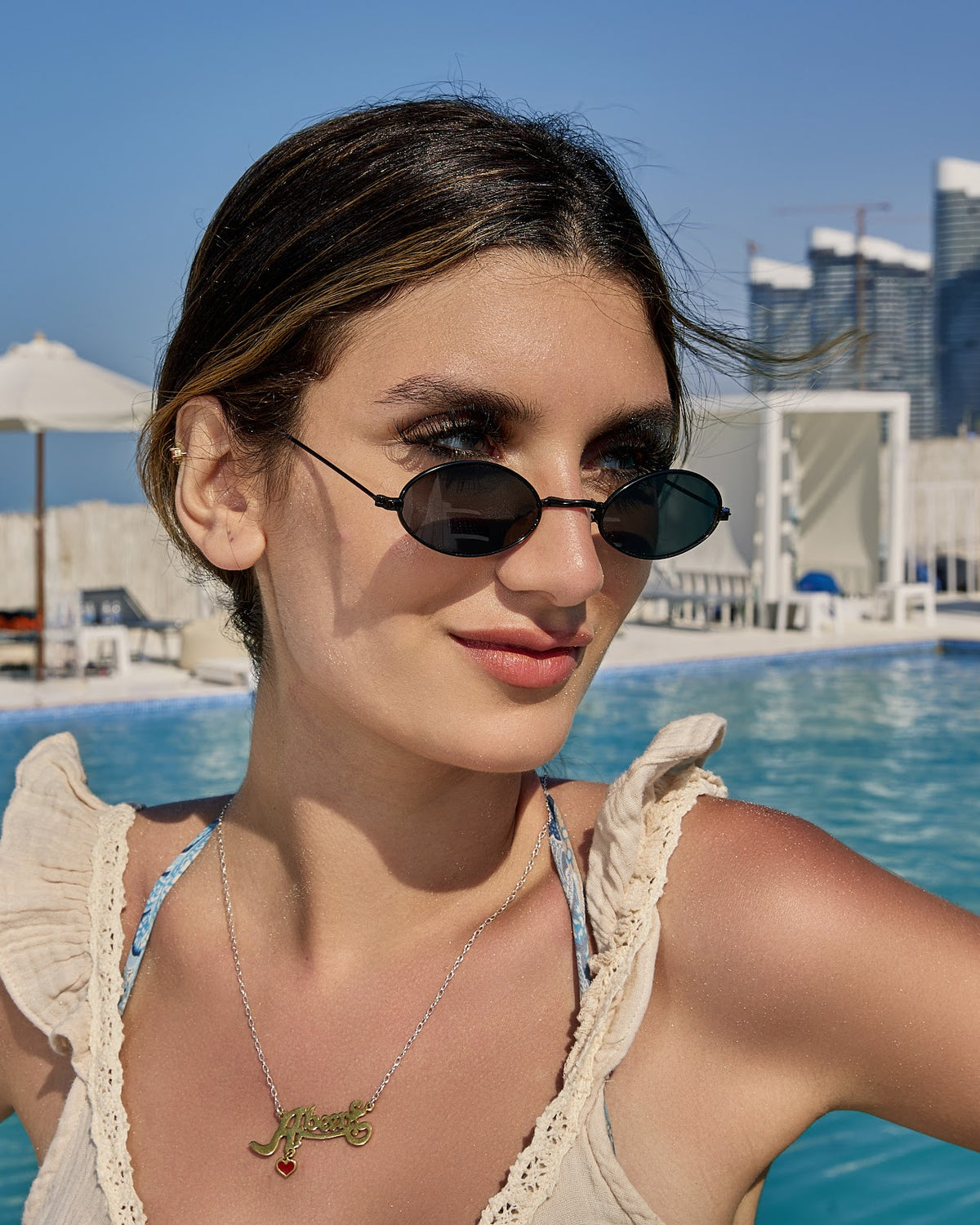 CUATOMIZE NAME NECKLACE WITH HEART