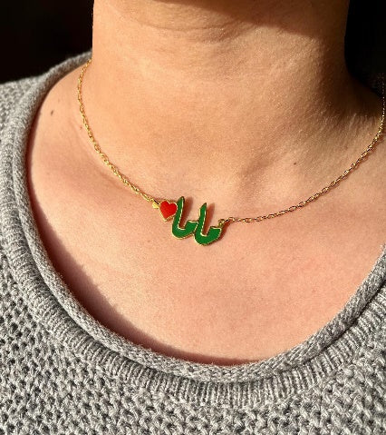 GREEN MOM NECKLACE