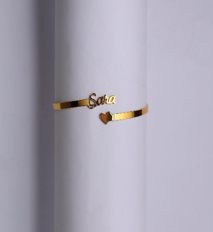Name Heart Bracelet