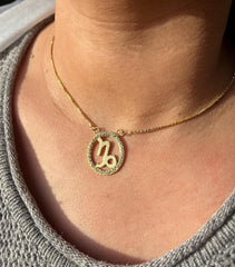 ZODIAC NECKLACE WITH ZIRCON