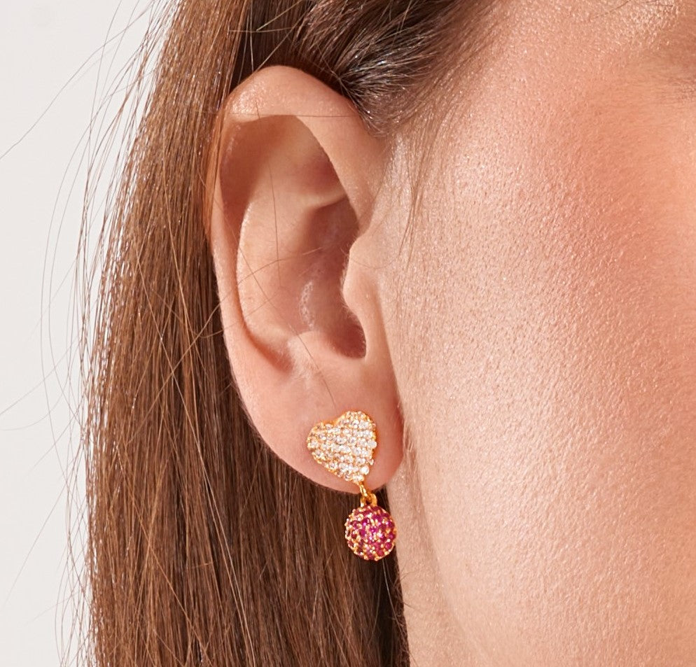 Colourful Heart Earrings