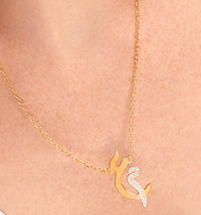 TWO LETTERS NECKLACE