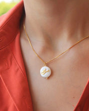 Flat Seashell Necklace