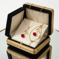 Set flower gold touch