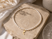 Pearls Necklace With Letter