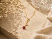 Red Flower Necklace