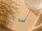 Blue Name Necklace