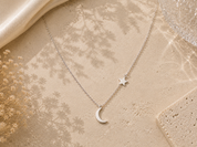 Cresent Necklace with Star