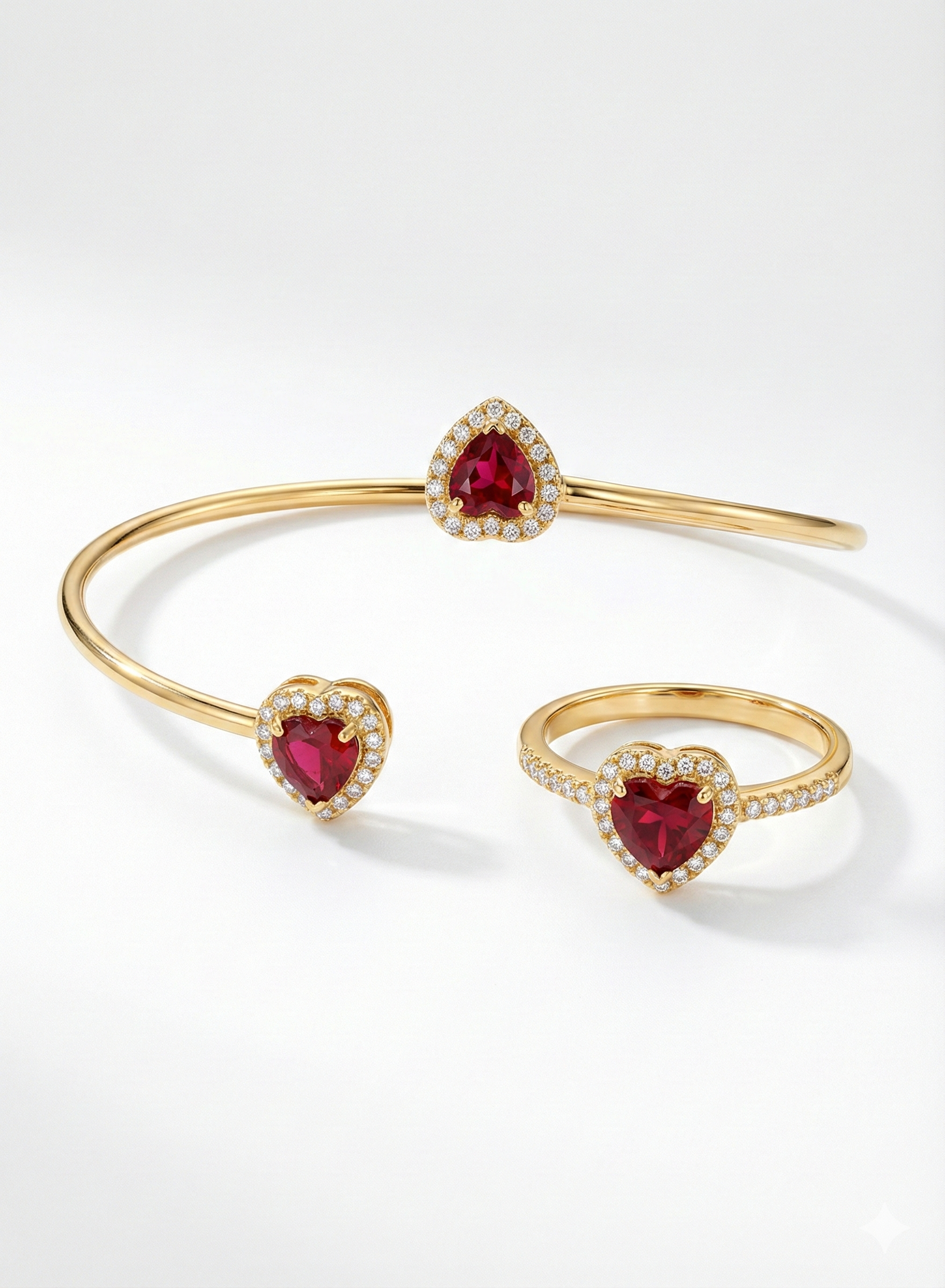 Red Heart Stone Small Set