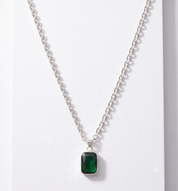 Big Green Stone Necklace