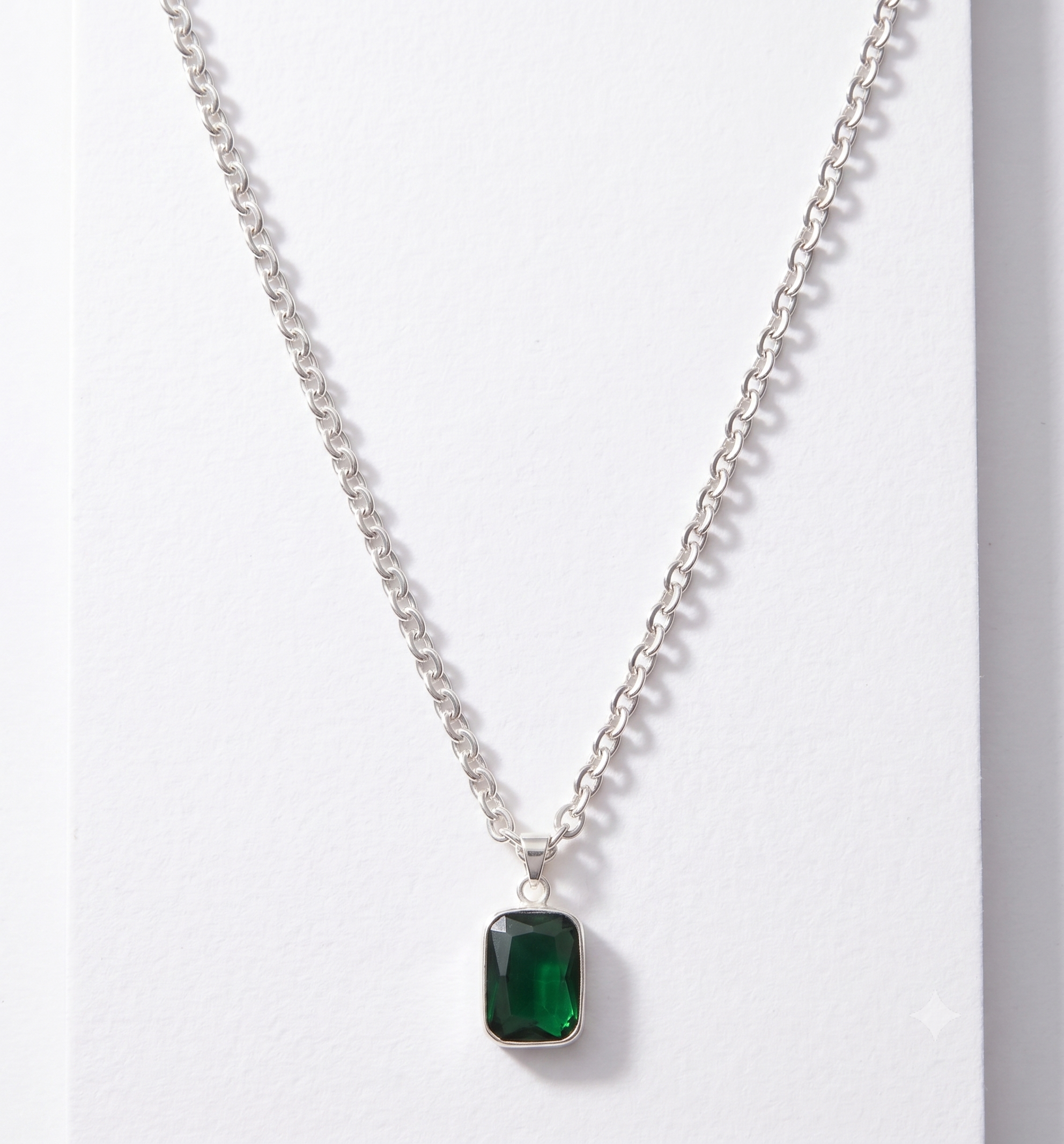 Big Green Stone Necklace