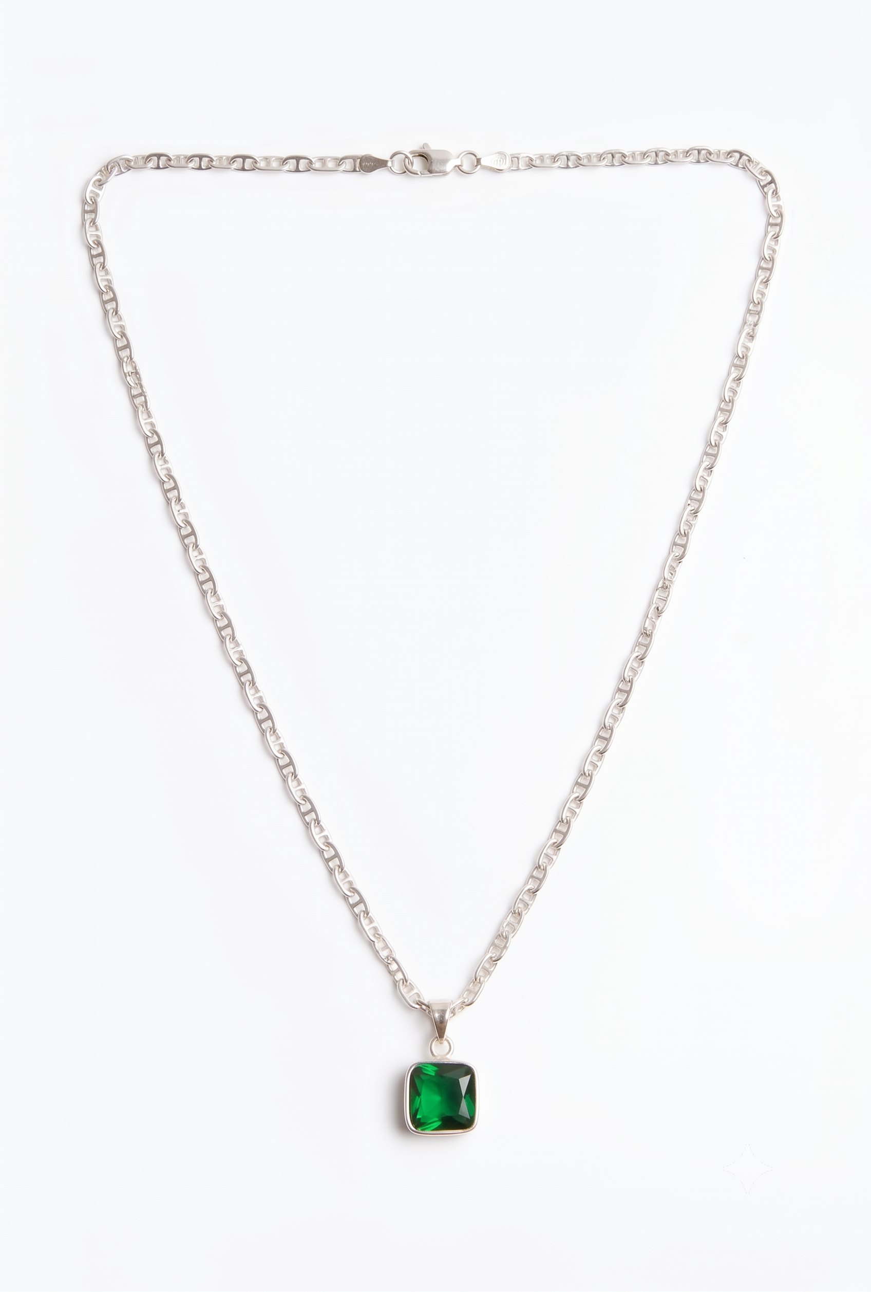 Small Green Stone Necklace