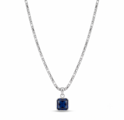 Dark Blue Stone Necklace