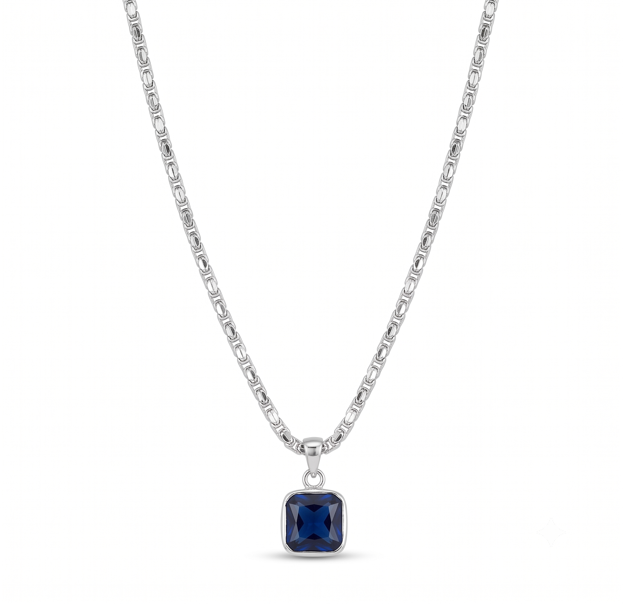 Dark Blue Stone Necklace