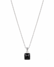 Small Black Stone Necklace