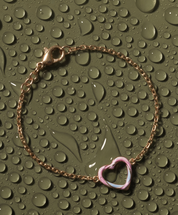 Rose Gold Heart Bracelet