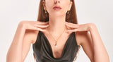 Green Pearl Pendant With Zircon Set
