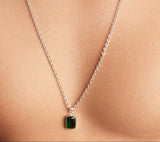 Big Green Stone Necklace
