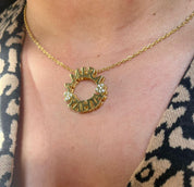 TWO NAMES NECKLACE WITH ZIRCON