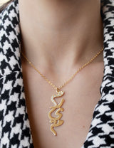 Initial Zircon Necklace