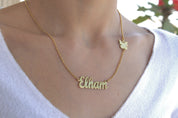 Butterfly Name Necklace
