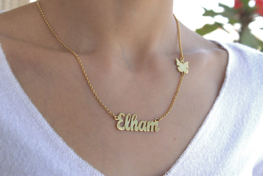 BUTTERFLY NAME NECKLACE