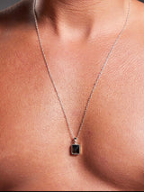 Small Black Stone Necklace