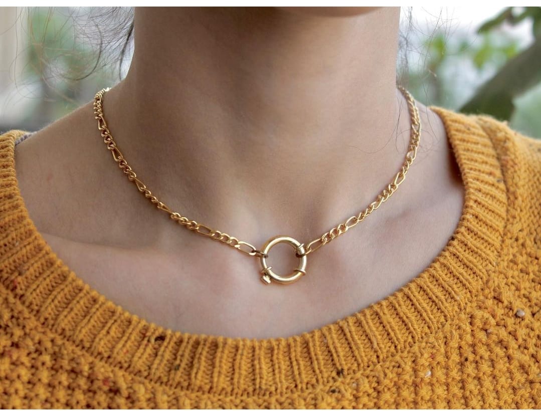 CARTIER NECKLACE WITH WIDE RING