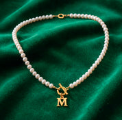 Pearls Necklace With Letter