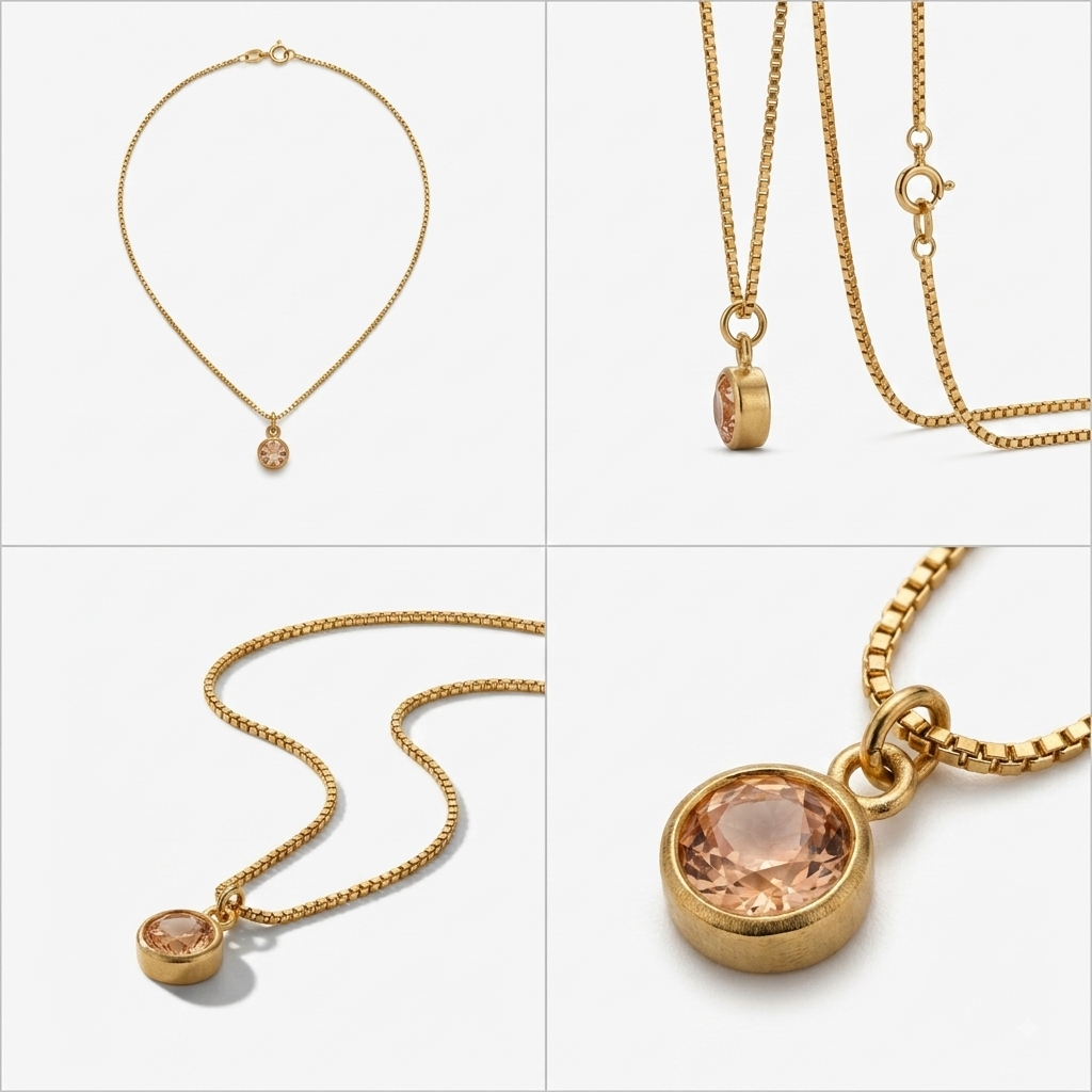 Golden Stone Necklace