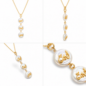 3 Natural Seashells Necklace