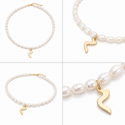 Pearls Necklace With Letter