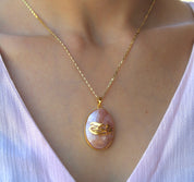 Golden Seashell Necklace