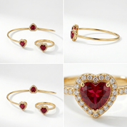 Red Heart Stone Small Set