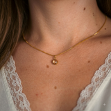 Golden Stone Necklace