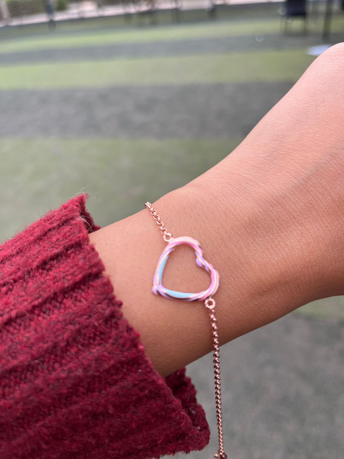 Rose Gold Heart Bracelet