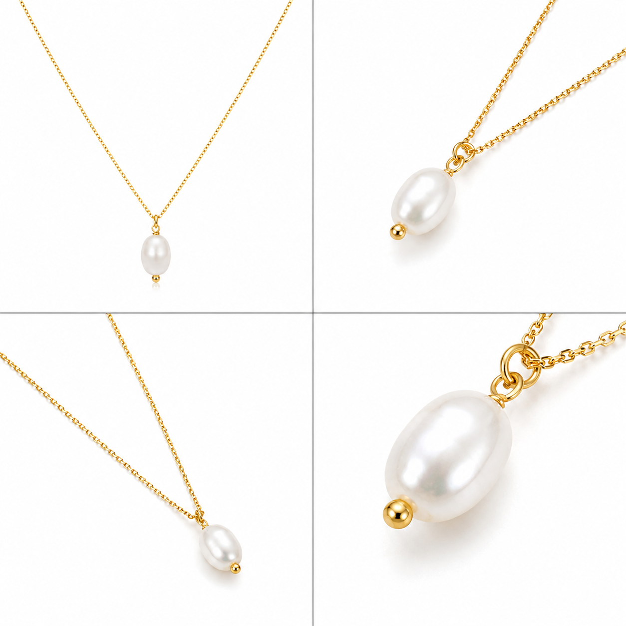 Oval Pearl Necklace