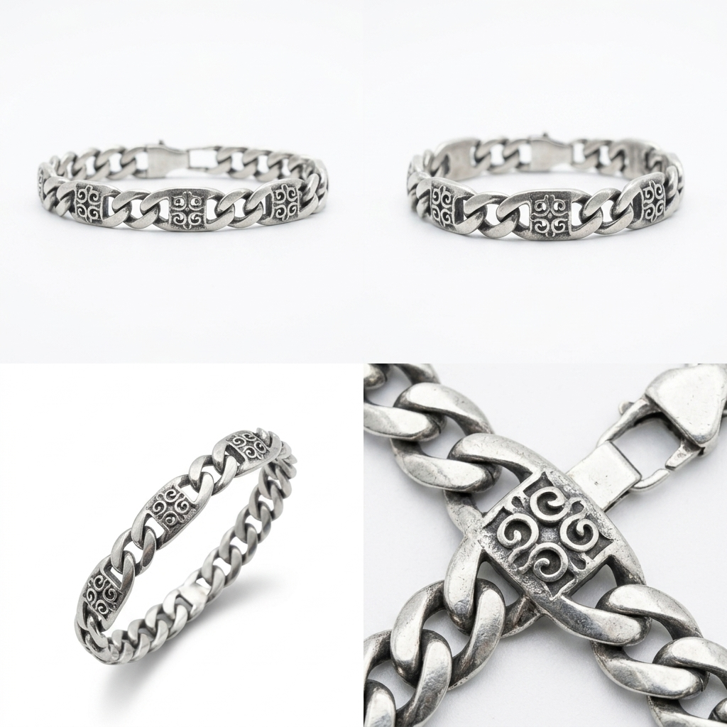 Textured Curb Bracelet