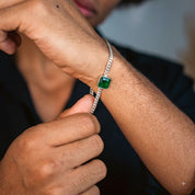 The Royal Emerald Curb Bracelet