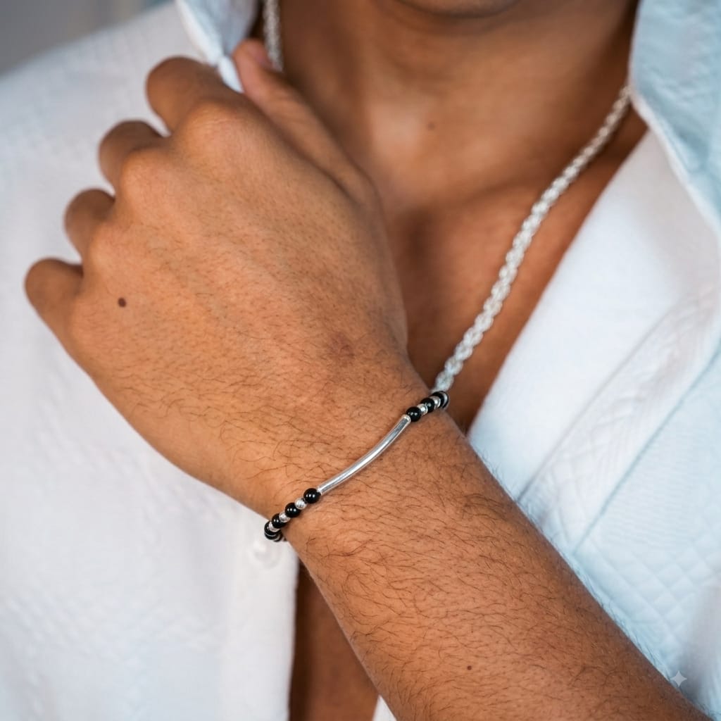 Argent & Onyx Element Bracelet