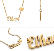 Butterfly Name Necklace