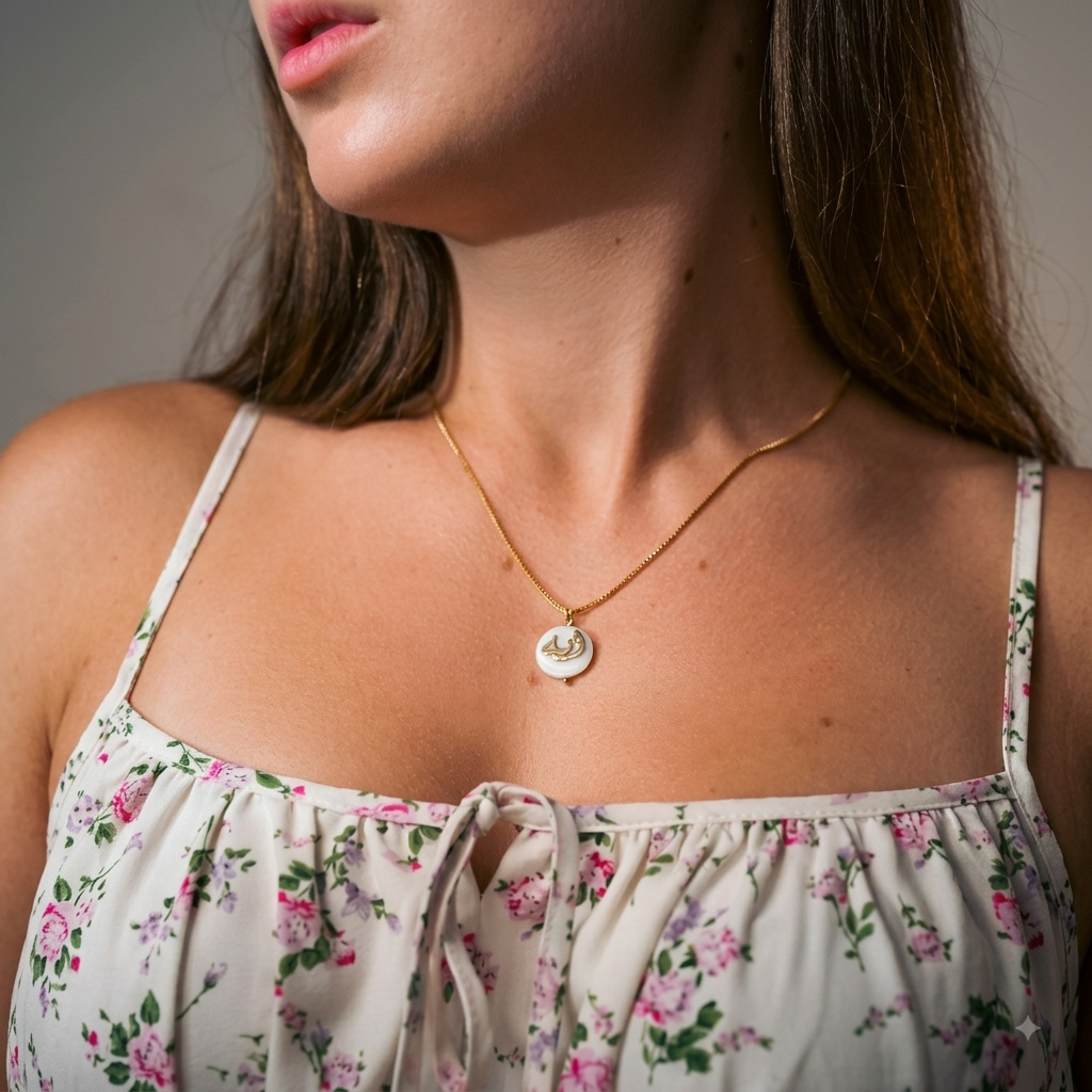 Flat Seashell Necklace