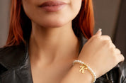 Pearls Bracelet With Letter