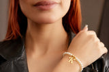Pearls Bracelet With Letter