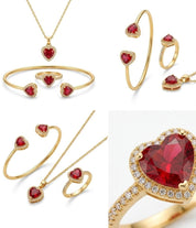 Red Heart Stone Set