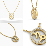 Zodiac Necklace with Zircon